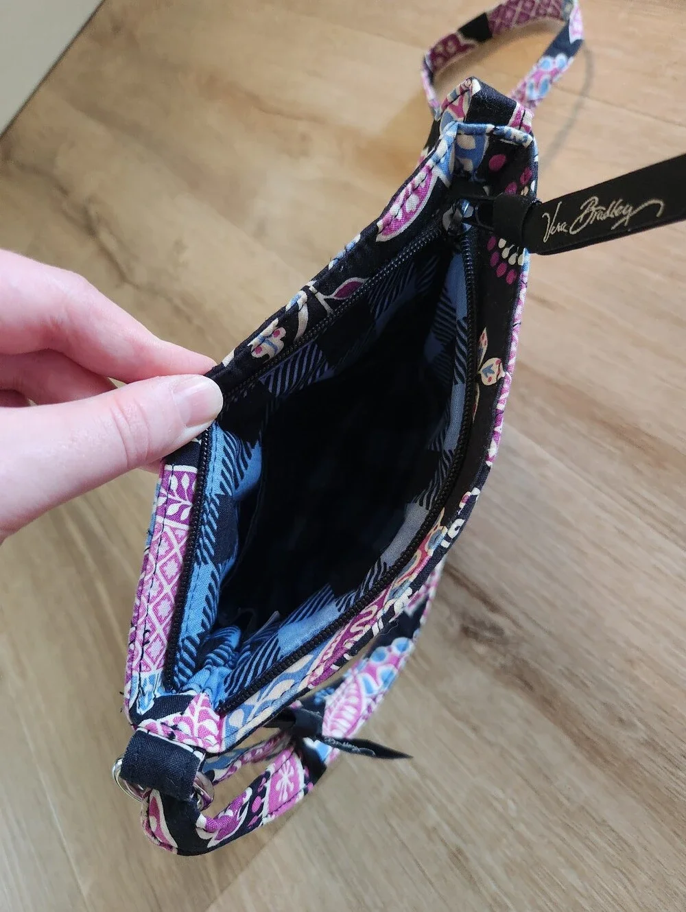Vera Bradley Alpine Floral Petite Double Zip Hipster Crossbody Purse